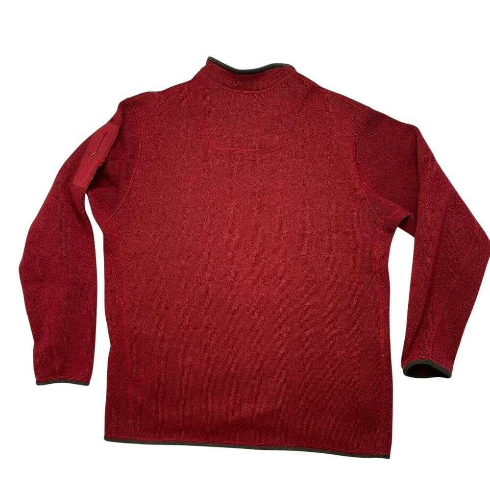 ARC’TERYX 1/4 Zip Pullover Covert Cardigan Sweater in Brick Red Size Large Mens - Picture 2 of 8